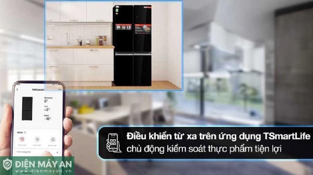 Tủ lạnh Toshiba Inverter 515 lít Multi Door GR-RF677WI-PMV(06)-MG